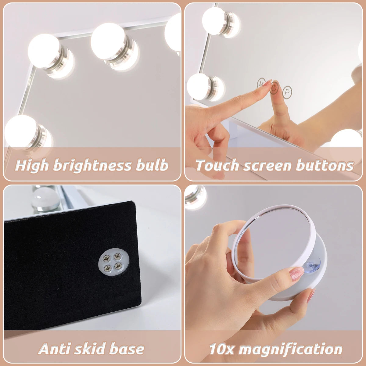 LED Hollywood Vanity Makeup Mirror