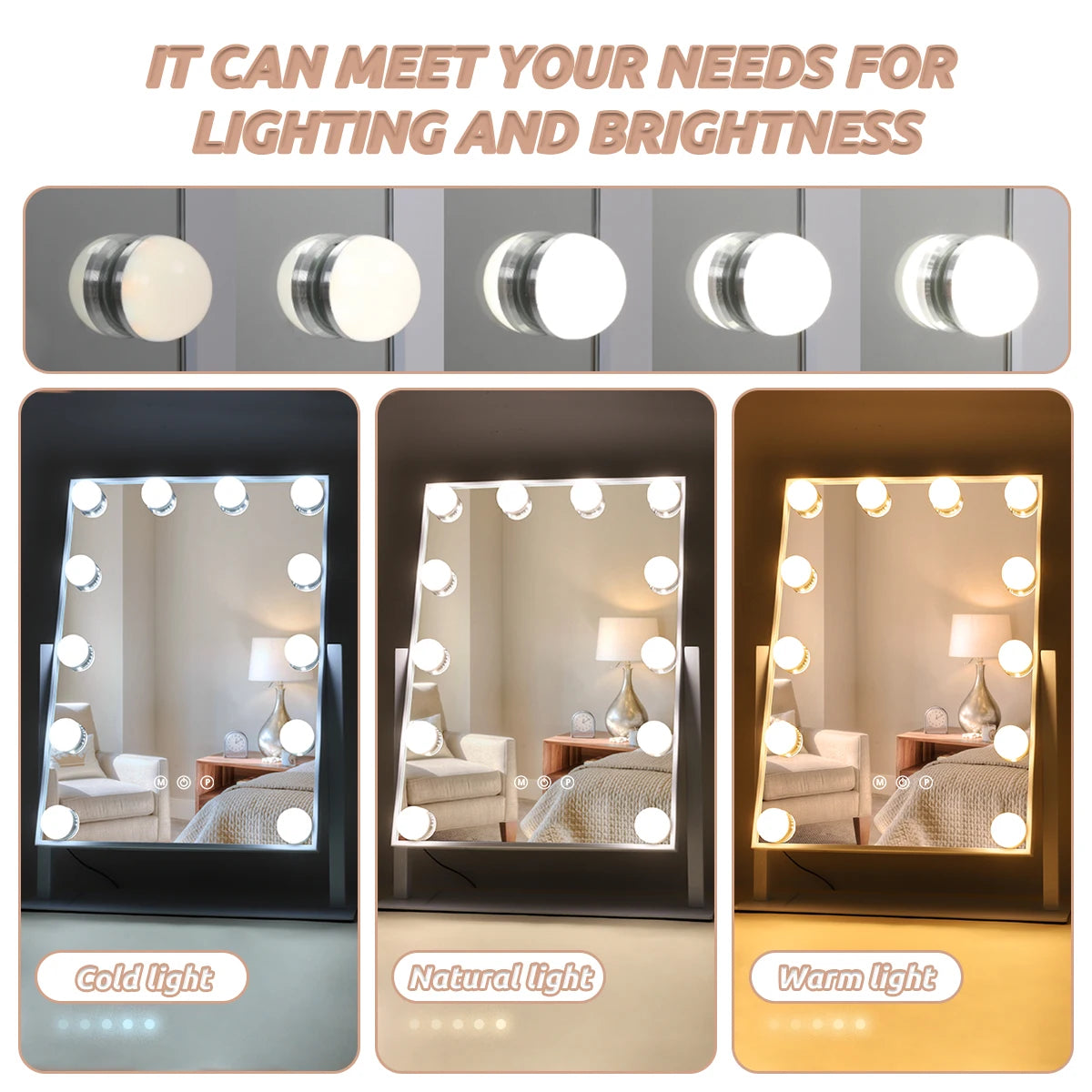 LED Hollywood Vanity Makeup Mirror