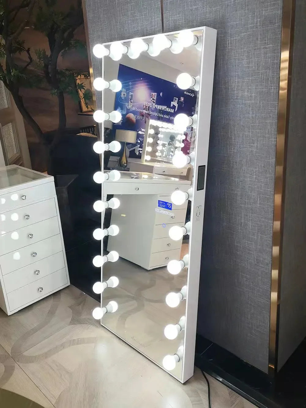 Full-Length LED Hollywood Mirror